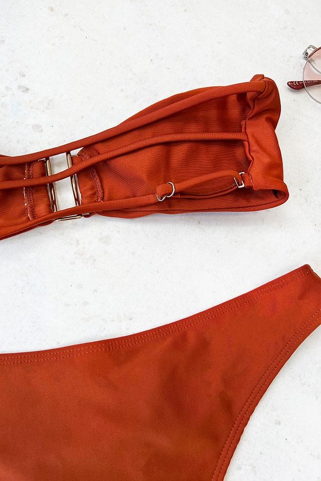 Μπαντό στράπλες μαγιό σετ με ενίσχυση - 100101802