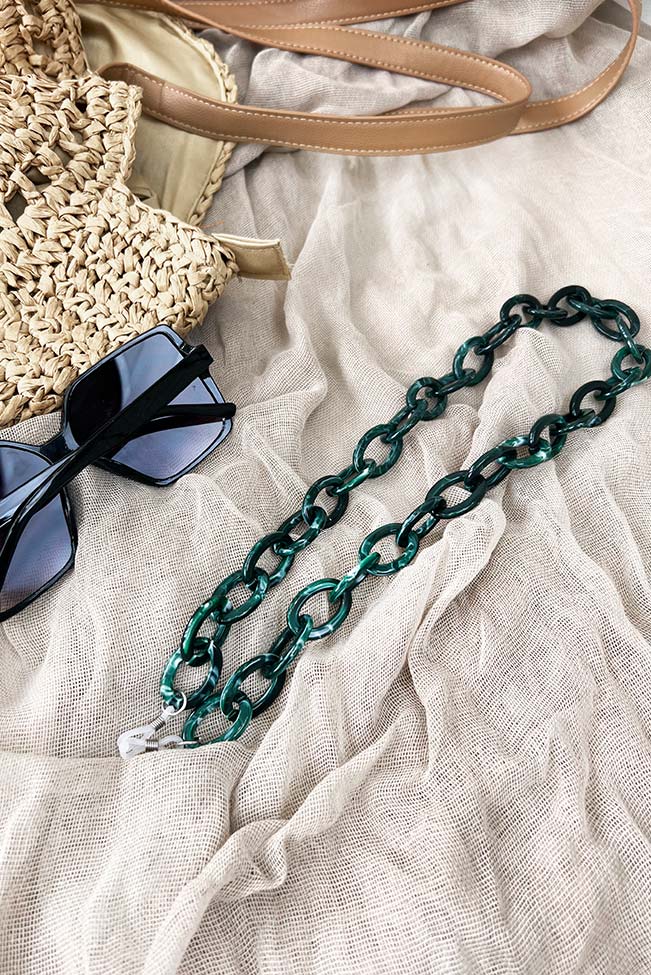 green sunglasses chain -100114629