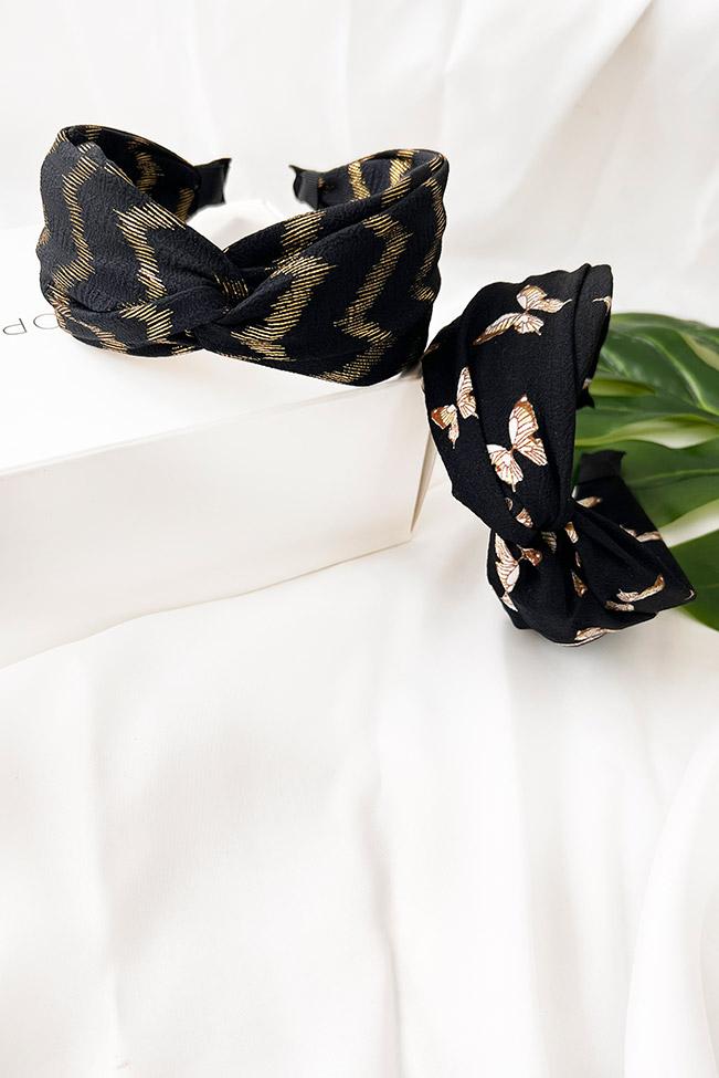 στεκα μαλλιων μαυρη με κόμπο -100114636