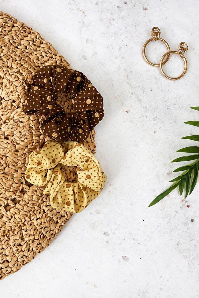 Scrunchies σετ λαστιχάκια μαλλιών -100114684