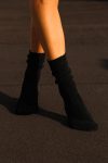 Μαύρες χοντρές ριμπ κάλτσες | Lapop Winter Collection 2023