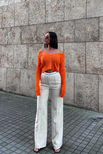 orange button-up rib cardigan-100116814-3-lapop-1
