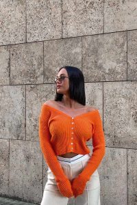 orange button-up rib cardigan-100116814-3-lapop-3