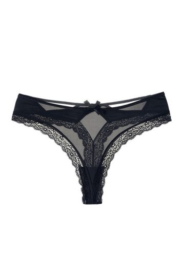 Slip με διακοσμητικό φιόγκο , δαντέλα  και cut outs.