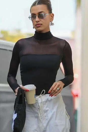 Διάφανο glam μαύρο τοπ